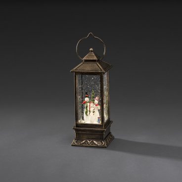 Konstsmide – Water Lantern with Snowman Family