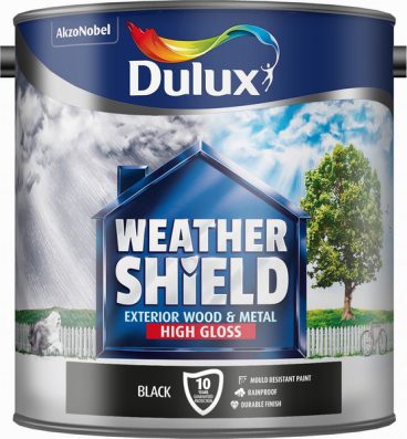 Dulux – Weathershield – High Gloss – Black – 2.5L