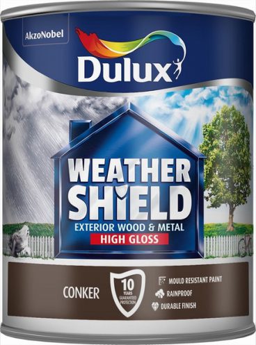 Dulux – Weathershield – High Gloss – Conker – 750ml