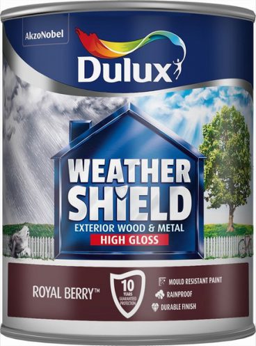 Dulux – Weathershield – High Gloss – Royal Berry – 750ml