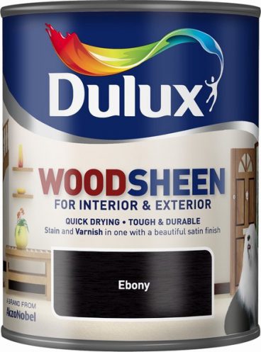 Dulux Woodsheen Stain & Varnish – Ebony 750ml
