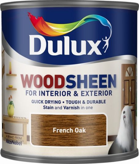 Dulux Woodsheen Stain & Varnish - French Oak 250ml