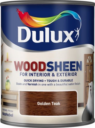 Dulux Woodsheen Stain & Varnish – Golden Teak 750ml