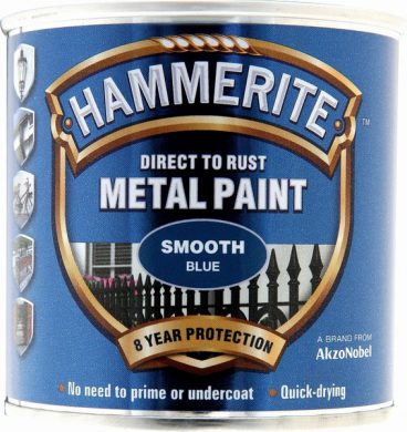 Hammerite Exterior Smooth Metal Paint – Blue 250ml