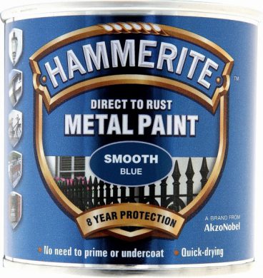 Hammerite Exterior Smooth Metal Paint – Blue 250ml
