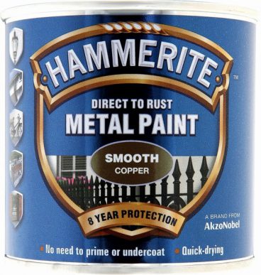 Hammerite Exterior Smooth Metal Paint – Copper 250ml