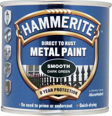 Hammerite Exterior Smooth Metal Paint – Dark Green 250ml