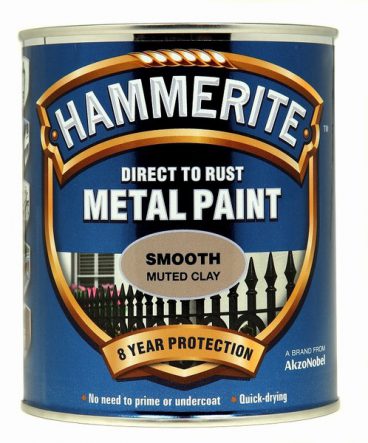 Hammerite Exterior Smooth Metal Paint – Muted Clay 750ml