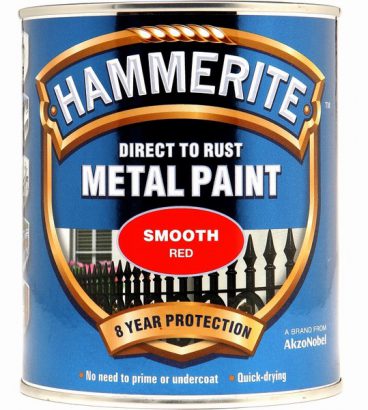 Hammerite Exterior Smooth Metal Paint – Red 750ml