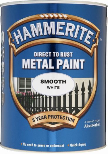 Hammerite Exterior Smooth Metal Paint – White 750ml