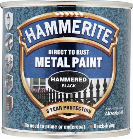 Hammerite Hammered Metal Paint - Black 250ml