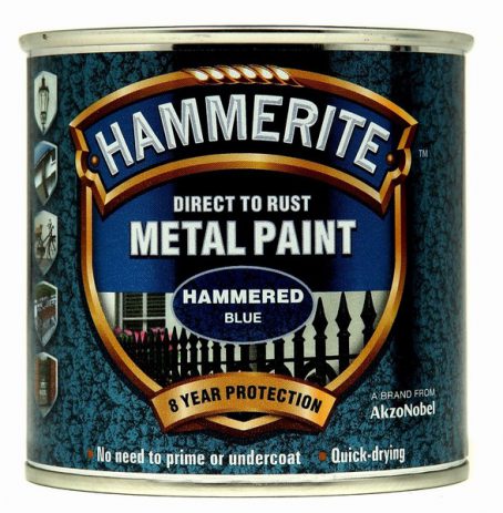 Hammerite Hammered Metal Paint - Blue 250ml