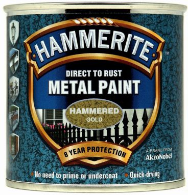 Hammerite Hammered Metal Paint – Gold 250ml