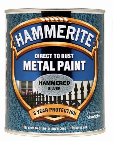 Hammerite Hammered Metal Paint – Silver 750ml