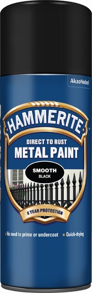 Hammerite Aerosol Smooth Finish – Black 400ml