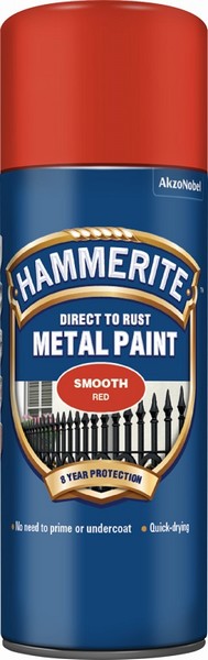 Hammerite Aerosol Smooth Finish – Red 400ml