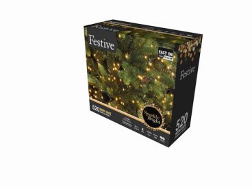 Festive – 520 LED Sparkle Bright Lights Warm White 12.9M