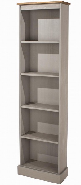 Corona Grey Narrow Bookcase