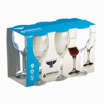 RAVENHEAD ESSENTIAL RED WINE GLASSES PK6