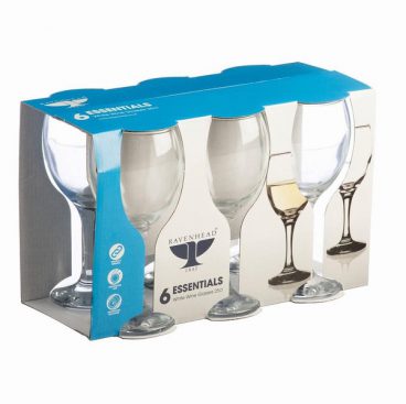 RAVENHEAD ESSENTIAL WHITE WINE GLASSES PK6