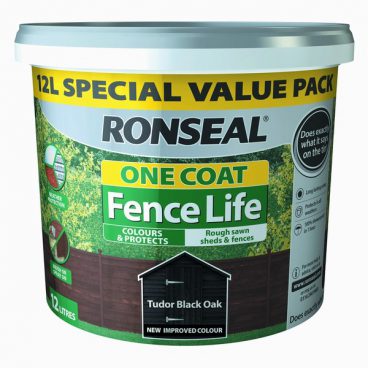 Ronseal Fence Life One Coat – Tudor Black Oak 9L