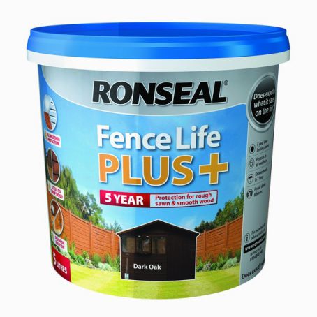 Ronseal Fence Life Plus - Dark Oak 5L