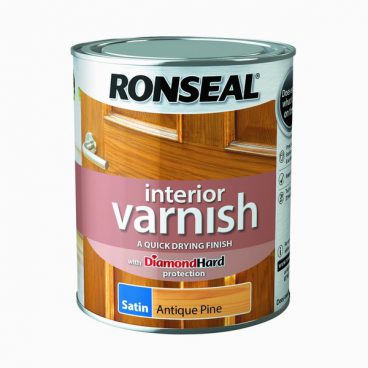 Ronseal Interior Varnish Satin – Antique Pine 750ml