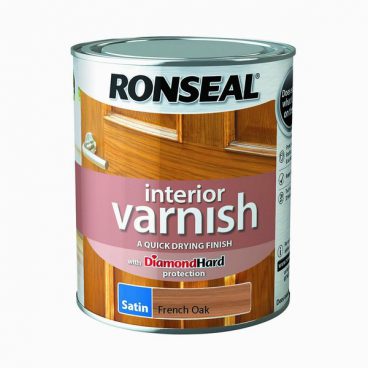 Ronseal Interior Varnish Satin – French Oak 750ml