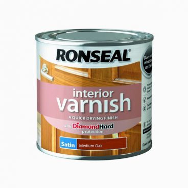 Ronseal Interior Varnish Satin – Medium Oak 250ml