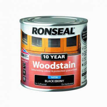 Ronseal 10 Year Woodstain – Ebony 250ml