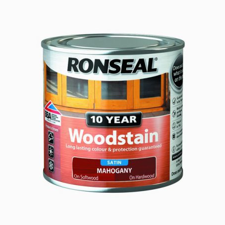 Ronseal 10 Year Woodstain - Mahogany 250ml