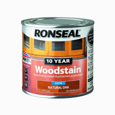 Ronseal 10 Year Woodstain - Natural Oak 250ml