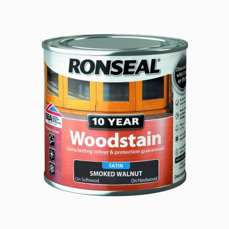 Ronseal 10 Year Woodstain - Smoked Walnut 250ml