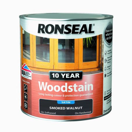 Ronseal 10 Year Woodstain - Smoked Walnut 750ml