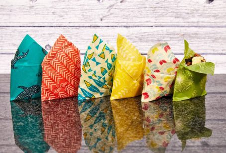 Bee Bee Wraps - Organic Cotton Beeswax Wraps Mixed Pack Wheat - Image 2