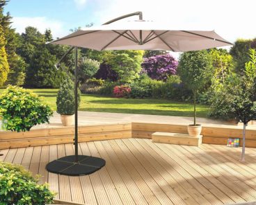 Pagoda – Over Hanging Parasol Beige 3m (BASES NOT INCLUDED)