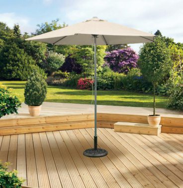 Pagoda – Aluminium Push Up Parasol 2m Beige