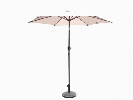 Pagoda - Crank & Tilt Parasol Beige 2.5m