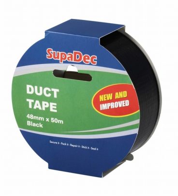 TAPE SUPA DUCT BLACK 48MMX50M