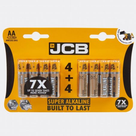 JCB - AA Alkaline Battery - 8Pack