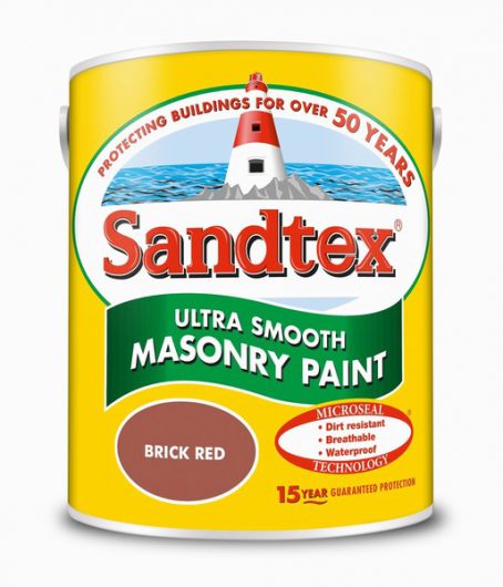 Sandtex Smooth Masonry Paint - Brick Red 5L