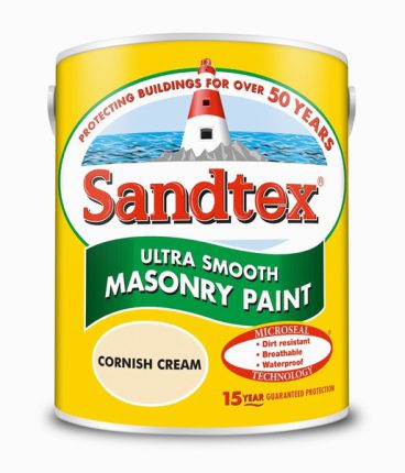 Sandtex Smooth Masonry Paint – Cornish Cream 5L