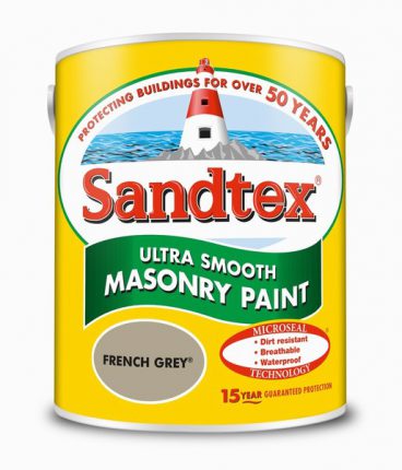 Sandtex Smooth Masonry Paint – French Grey 5L