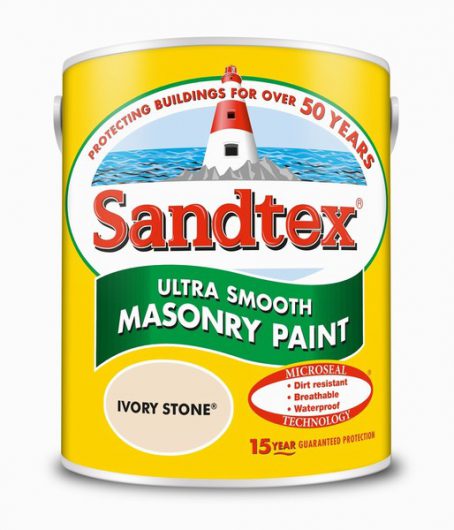 Sandtex Smooth Masonry Paint - Ivory Stone 5L