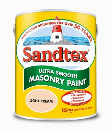 Sandtex Smooth Masonry Paint – Light Cream 5L