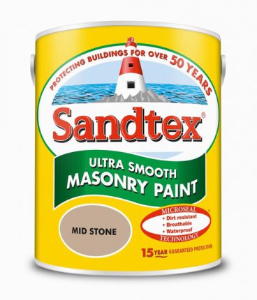 Sandtex Smooth Masonry Paint – Mid Stone 5L