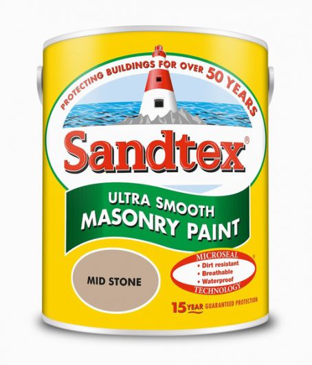 Sandtex Smooth Masonry Paint - Mid Stone 5L