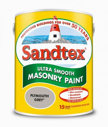 Sandtex Smooth Masonry Paint – Plymouth Grey 5L
