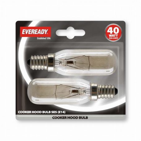 Eveready - Cooker Hood Lamp 2Pack - 40W SES