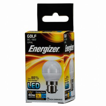 Energizer – Golf Opal Bulb Warm White – 40W BC/B22